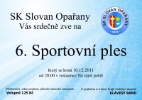 Pozvánka na 6. Sportovní ples 2011