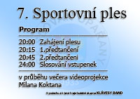 Program pro Sportovní ples